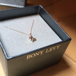 Capricorn 14K Gold petite horoscope pendant necklace.